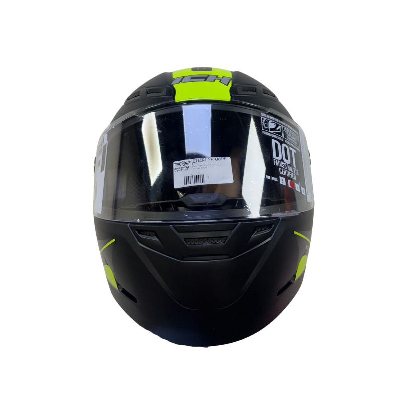 CASCO ICH ICH-501SP DOPE MATE NEGRO AMARILLO NEON IRIDIUM
