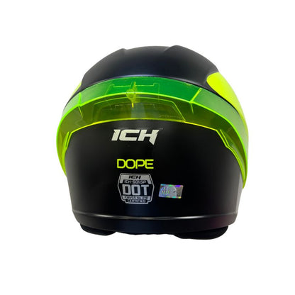 CASCO ICH ICH-501SP DOPE MATE NEGRO AMARILLO NEON IRIDIUM