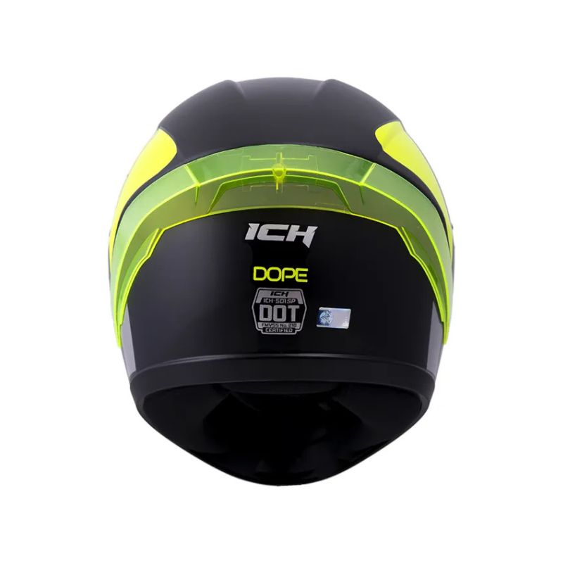 CASCO ICH ICH-501SP DOPE MATE NEGRO AMARILLO NEON