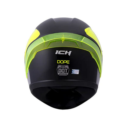 CASCO ICH ICH-501SP DOPE MATE NEGRO AMARILLO NEON