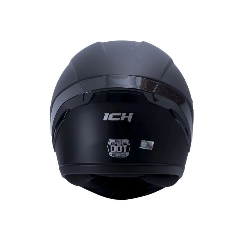 CASCO ICH ICH-501SP SOLID MATE NEGRO VISOR HUMO