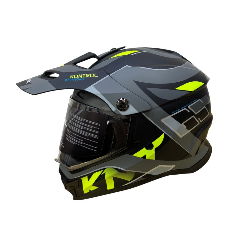 CASCO KONTROL 819-6 GS MATE NEGRO GRIS