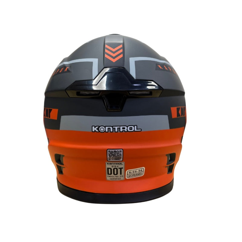 CASCO KONTROL 819-6 KAPUK MATE NEGRO NARANJA