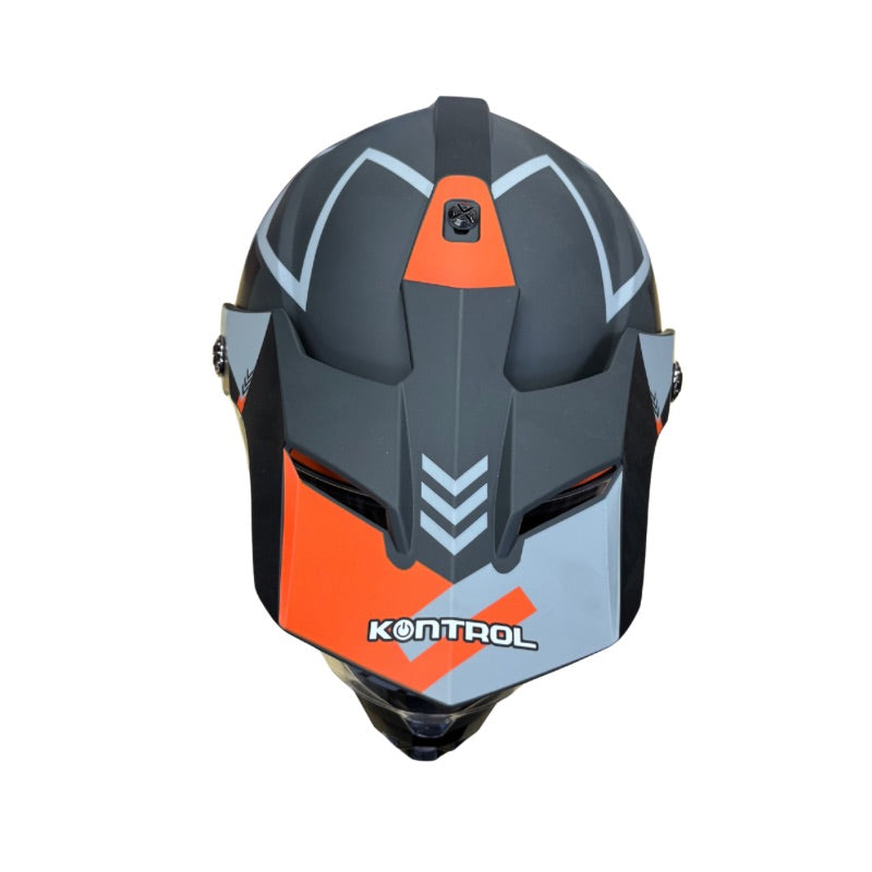 CASCO KONTROL 819-6 KAPUK MATE NEGRO NARANJA