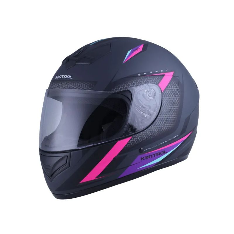 CASCO KONTROL 878 SPEEDY NEGRO ROSADO