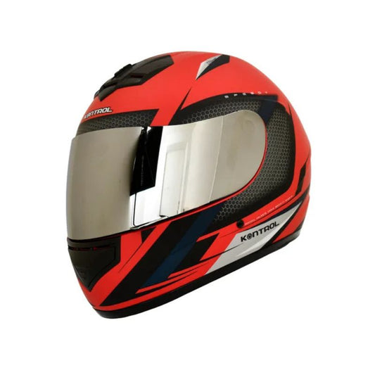CASCO KONTROL 878 SPEEDY ROJO NEGRO