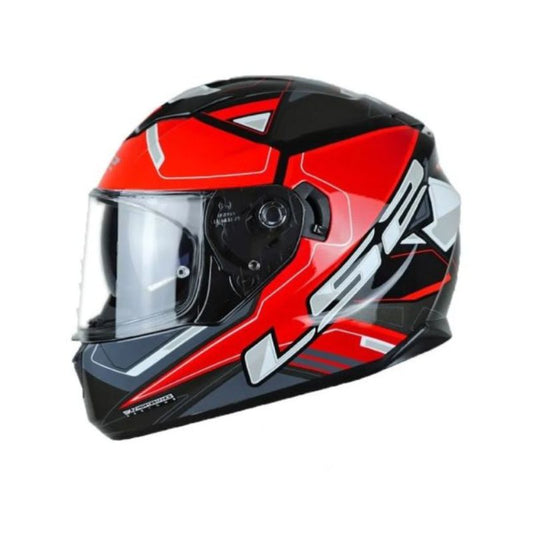 CASCO LS2 FF320 STREAM BORTHEX NEGRO ROJO