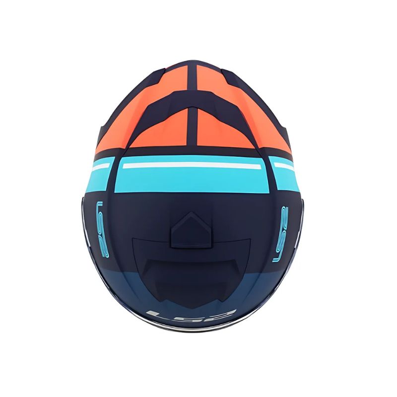 CASCO LS2 FF800 STORM SLANT MATE AZUL NARANJA NEON