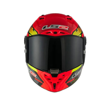 CASCO LS2 FF805 THUNDER C GP AERO FIRE ROJO NEGRO VISOR HUMO