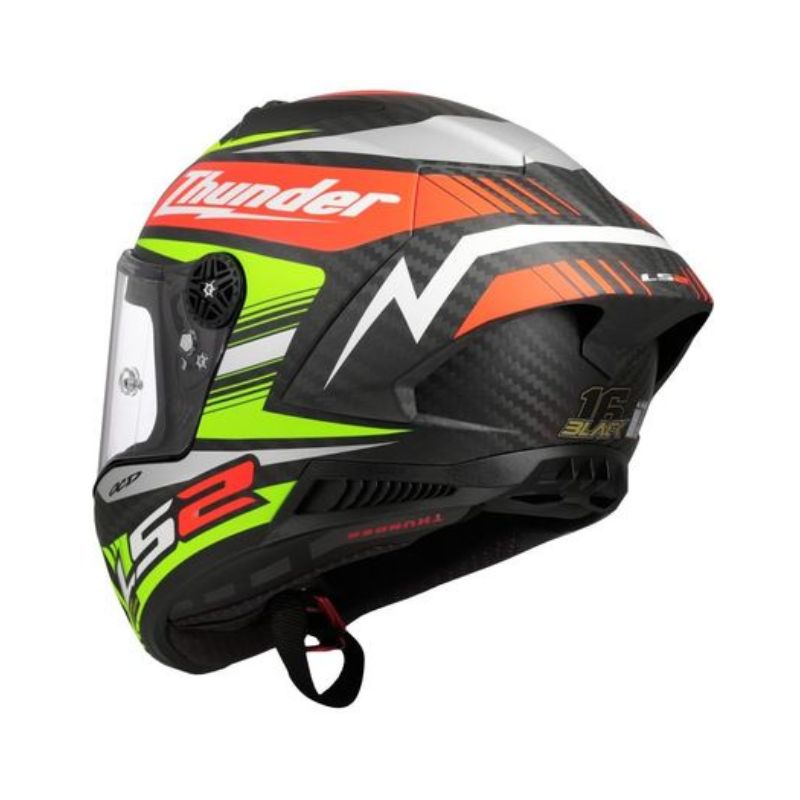 CASCO LS2 FF805 THUNDER GP AERO REPLICA MATE BLACK