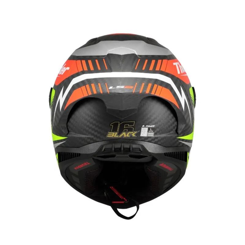 CASCO LS2 FF805 THUNDER GP AERO REPLICA MATE BLACK