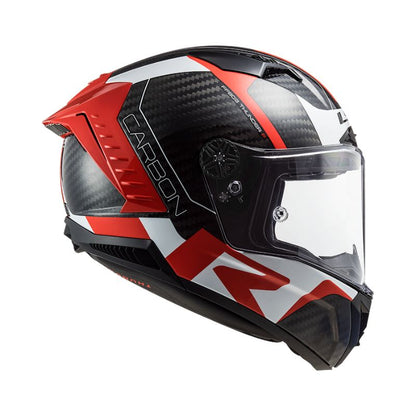 CASCO LS2 FF805 THUNDER RACING1 BLANCO ROJO