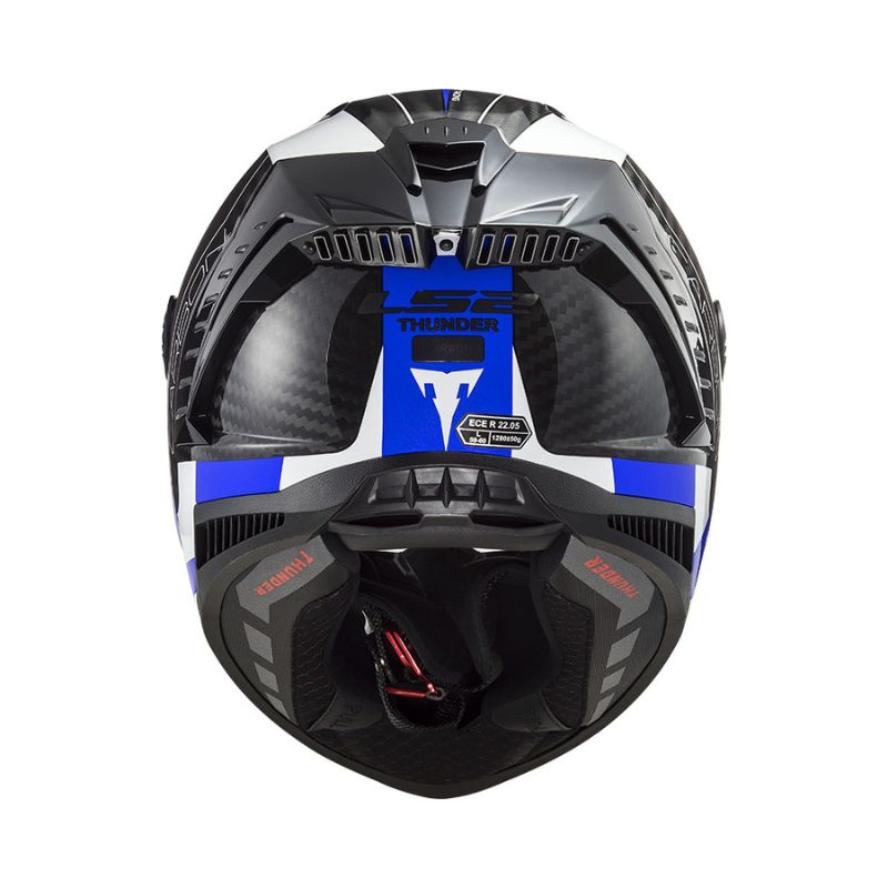 CASCO LS2 FF805 THUNDER RACING1 CARBON AZUL
