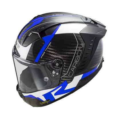 CASCO LS2 FF805 THUNDER RACING1 CARBON AZUL