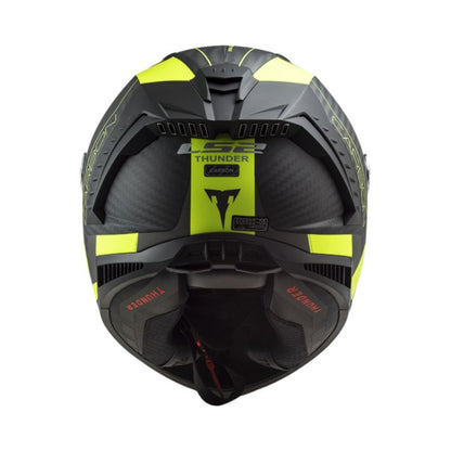 CASCO LS2 FF805 THUNDER RACING1 MATE NEGRO AMARILLO