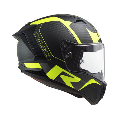 CASCO LS2 FF805 THUNDER RACING1 MATE NEGRO AMARILLO