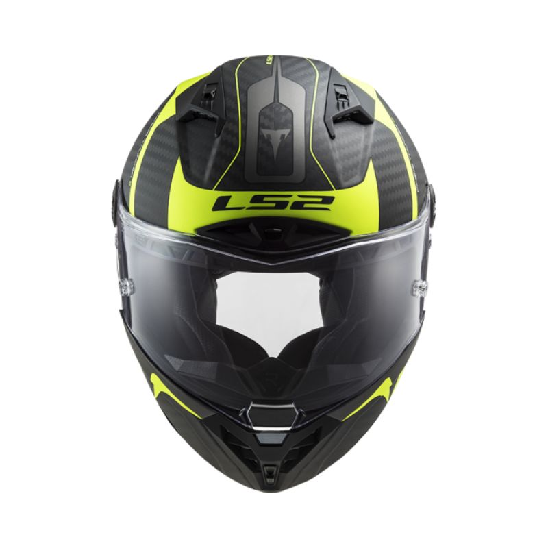 CASCO LS2 FF805 THUNDER RACING1 MATE NEGRO AMARILLO