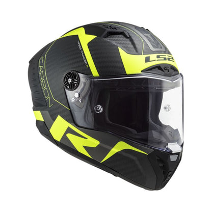 CASCO LS2 FF805 THUNDER RACING1 MATE NEGRO AMARILLO