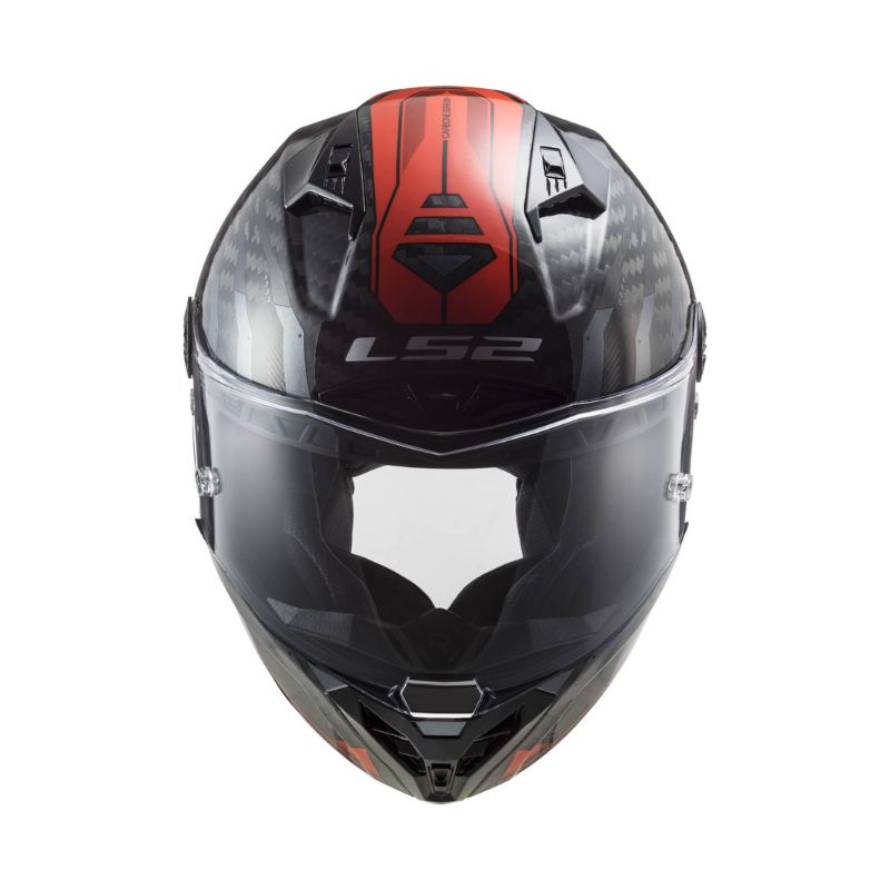 CASCO LS2 FF805 THUNDER SPUKNIK CARBON ROJO