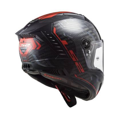 CASCO LS2 FF805 THUNDER SPUKNIK CARBON ROJO