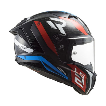 CASCO LS2 FF805 THUNDER SUPRA CARBON ROJO