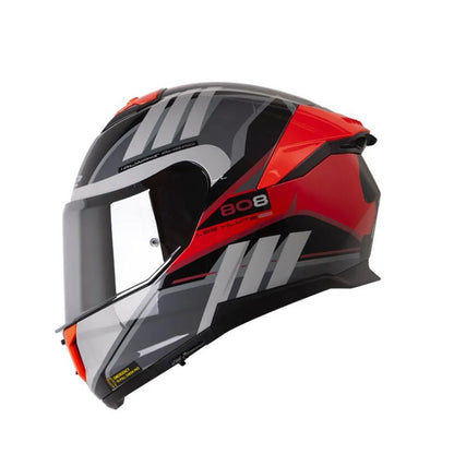 CASCO LS2 FF808 STREAM II ELECE2 NEGRO ROJO