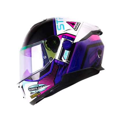 CASCO LS2 FF808 STREAM II MOONWALK BLANCO PERLA FUCSIA