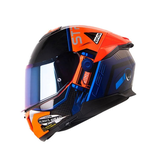CASCO LS2 FF808 STREAM II MOONWALK NARANJA NEON NEGRO