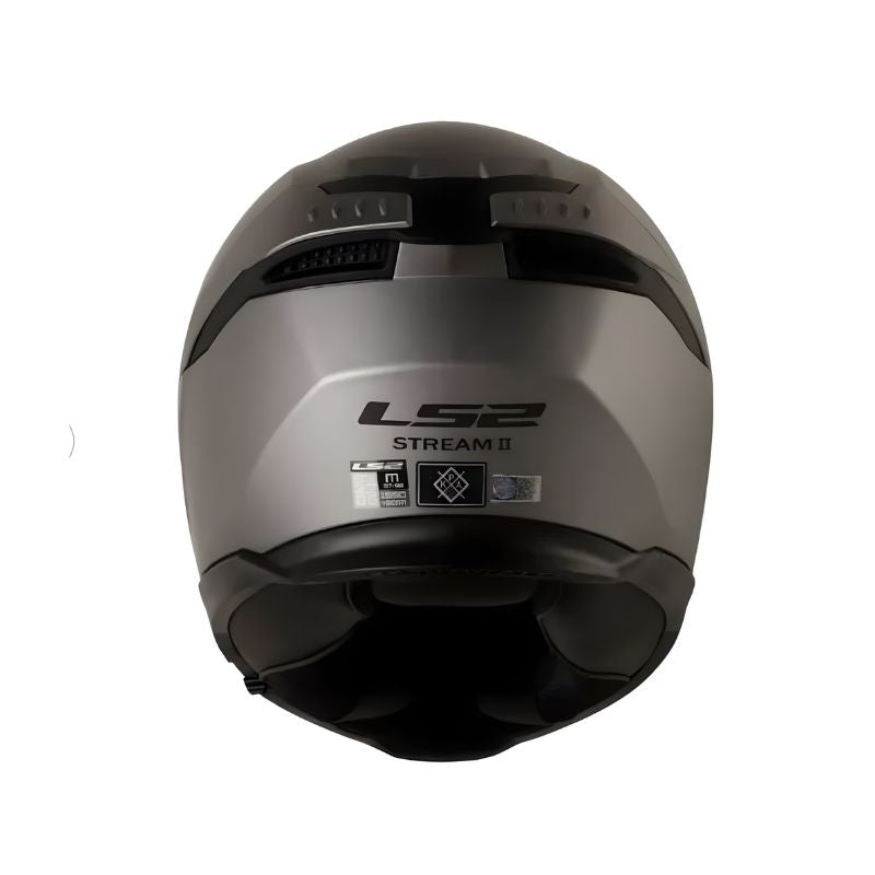 CASCO LS2 FF808 STREAM II SOLID MATE GRIS METALIZADO IRIDIUM
