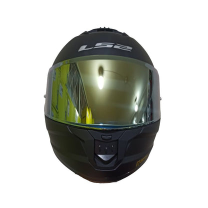 CASCO LS2 FF808 STREAM II SOLID MATE NEGRO IRIDIUM DORADA