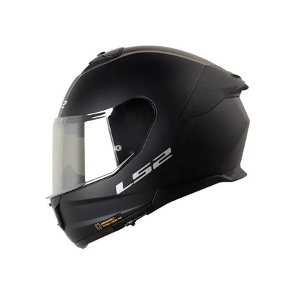 CASCO LS2 FF808 STREAM II SOLID MATE NEGRO VISOR IRIDIUM