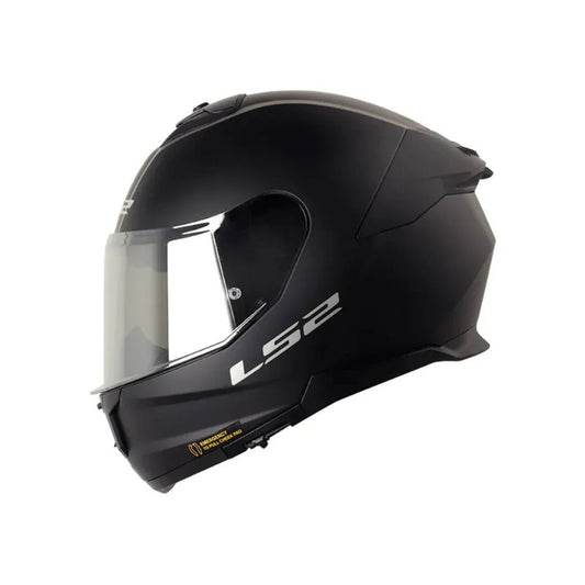 CASCO LS2 FF808 STREAM II SOLID MATE NEGRO VISOR IRIDIUM
