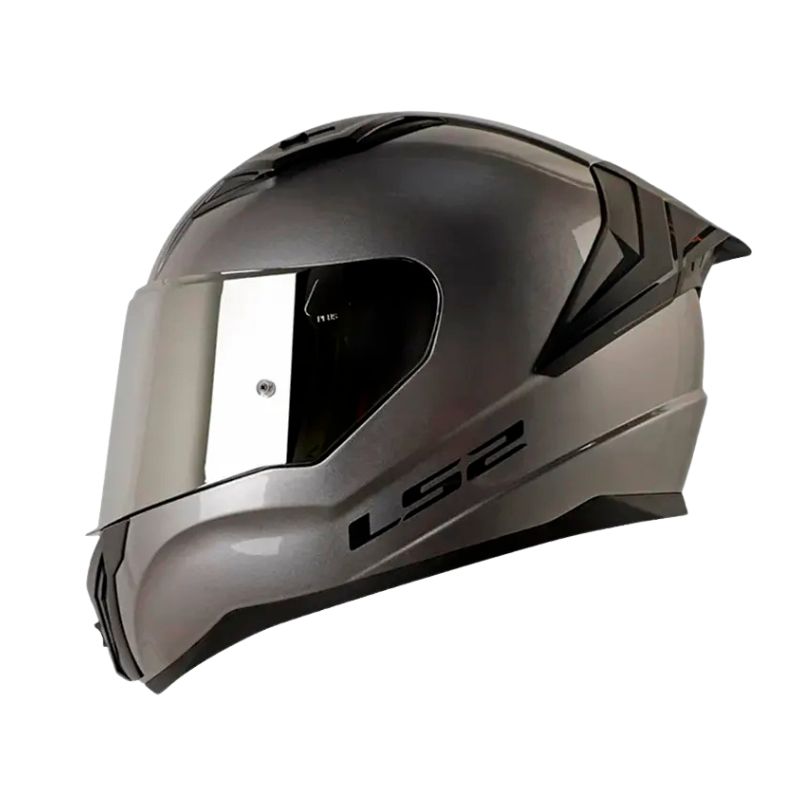 CASCO LS2 FF810 VIGO SOLID TITANIUM VISOIR IRIDIUM PLATA