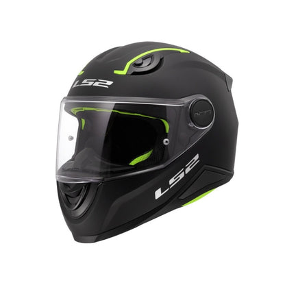 CASCO LS2 FF812 KID SOLID MATE NEGRO