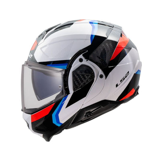 CASCO LS2 FF910 TRIPLE BLANCO AZUL