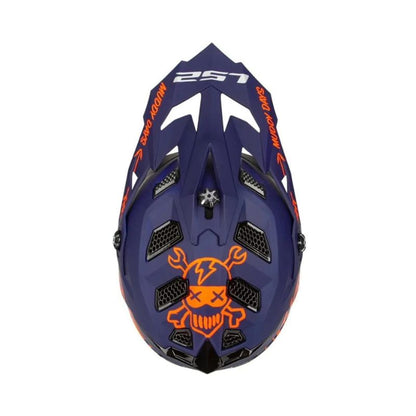 CASCO LS2 MX700 SUBVERTER CARGO MATE AZUL NARANJA NEON
