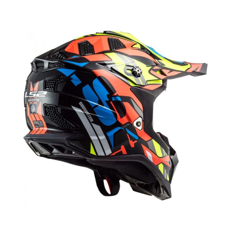 CASCO LS2 MX700 SUBVERTER RASCAL NEGRO NARANJA NEON