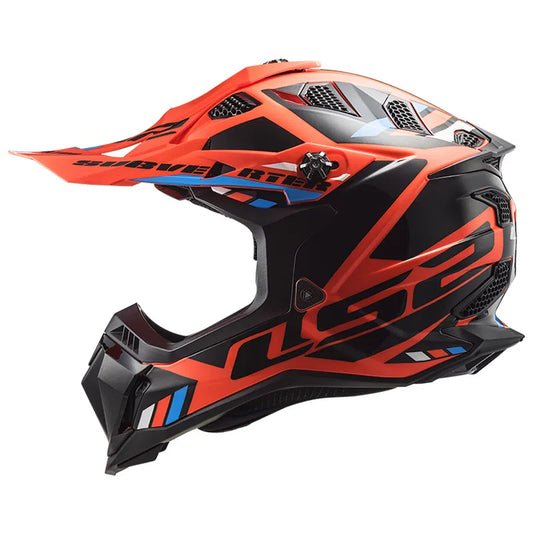CASCO LS2 MX700 SUBVERTER STOMP NEGRO NARANJA NEON