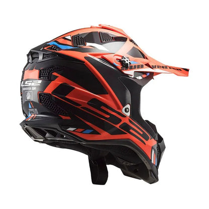 CASCO LS2 MX700 SUBVERTER STOMP NEGRO NARANJA NEON