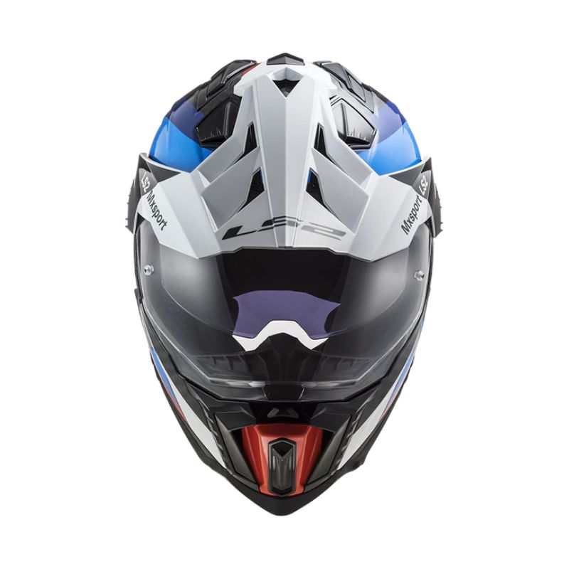 CASCO LS2 MX701 EXPLORER CARBON FRONTIER BLANCO AZUL