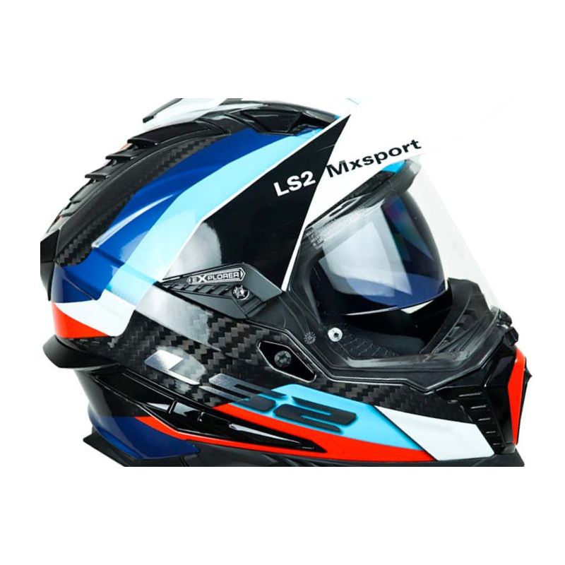 CASCO LS2 MX701 EXPLORER CARBON FRONTIER NEGRO AZUL