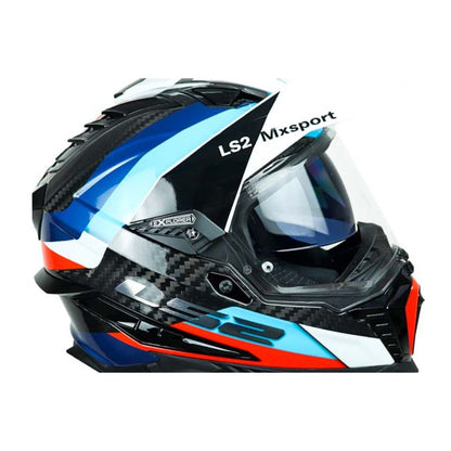 CASCO LS2 MX701 EXPLORER CARBON FRONTIER NEGRO AZUL