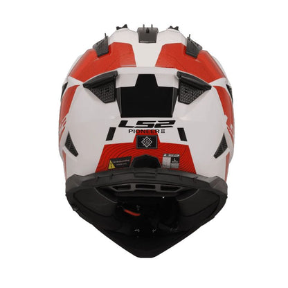 CASCO LS2 MX702 PIONEER II HILL BLANCO ROJO