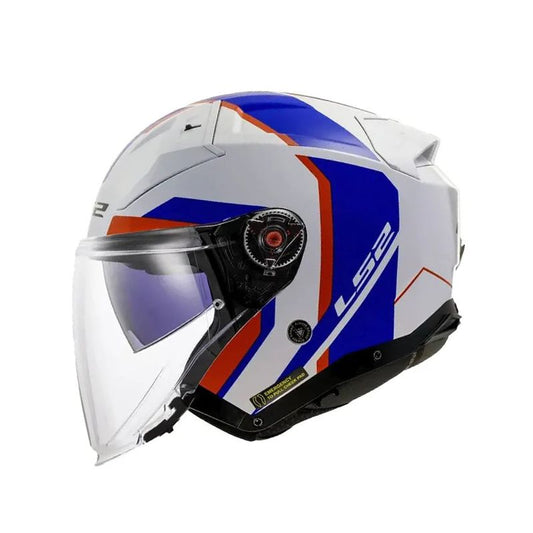 CASCO LS2 OF603 INFINITY II FOCUS BLANCO AZUL