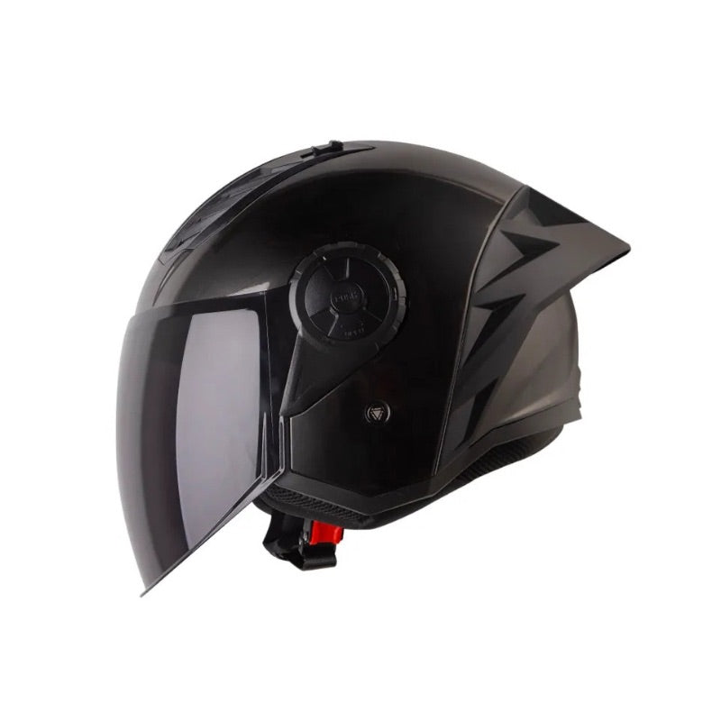 CASCO LS2 OF616 JEANS TITANIO VISOR HUMO