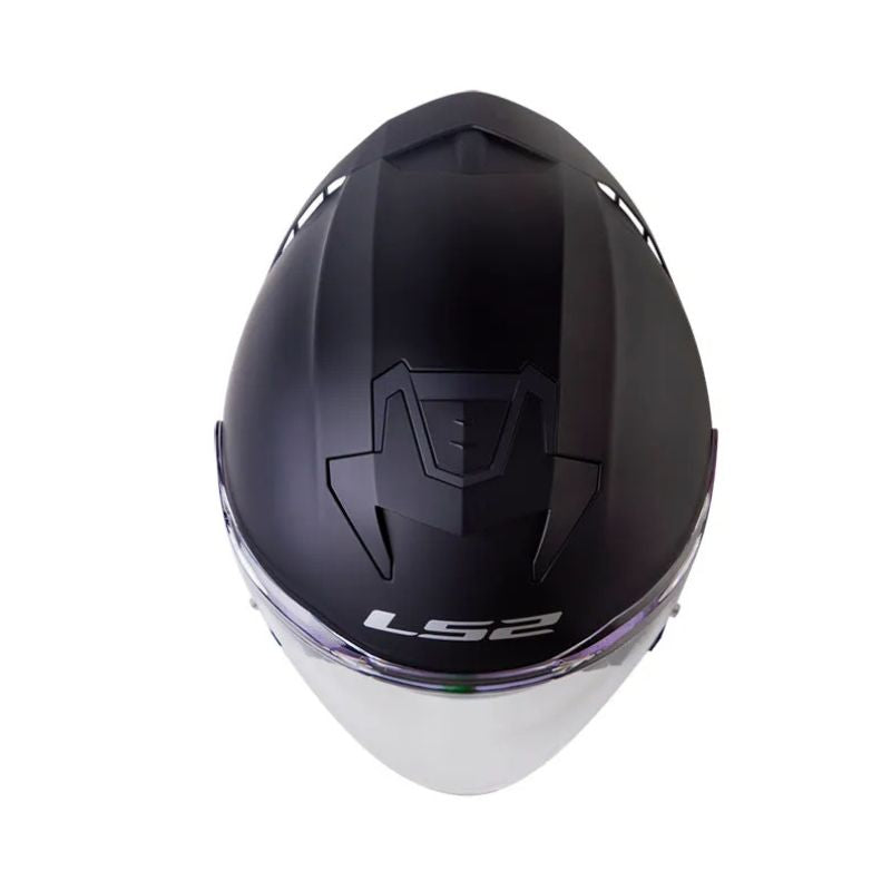 CASCO LS2 OF618 VERSO II SOLID MATE NEGRO