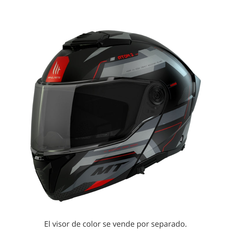 CASCO MT ATOM 2 SV BAST MATE ROJO D5