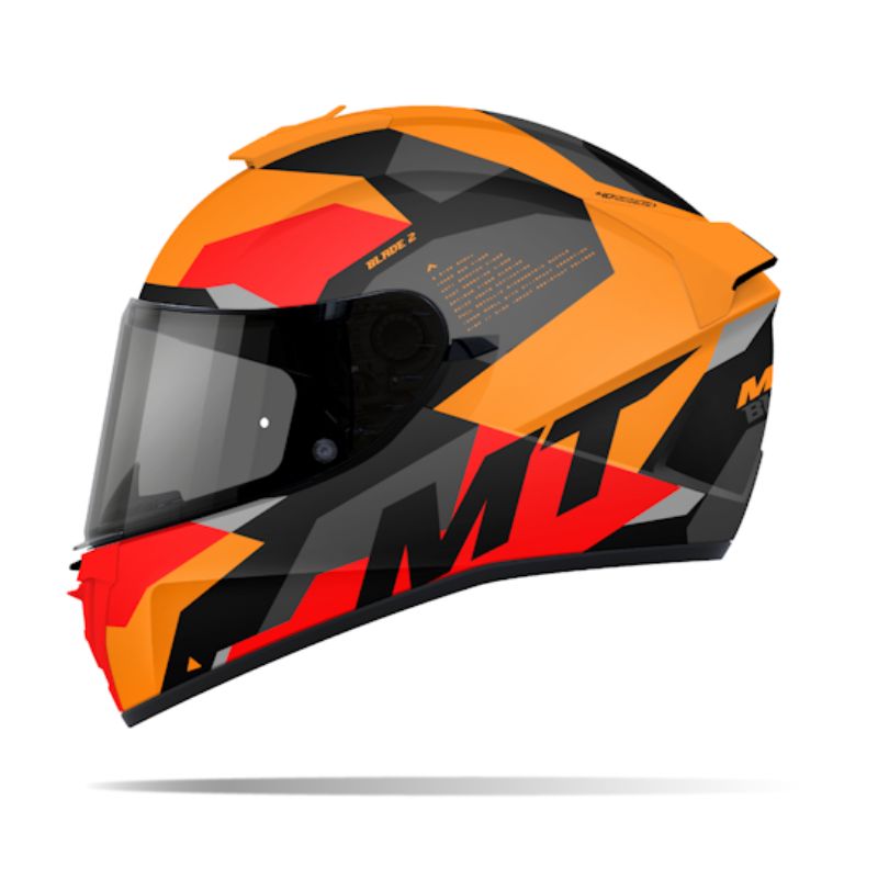 CASCO MT BLADE 2 SV FADE MATE NARANJA