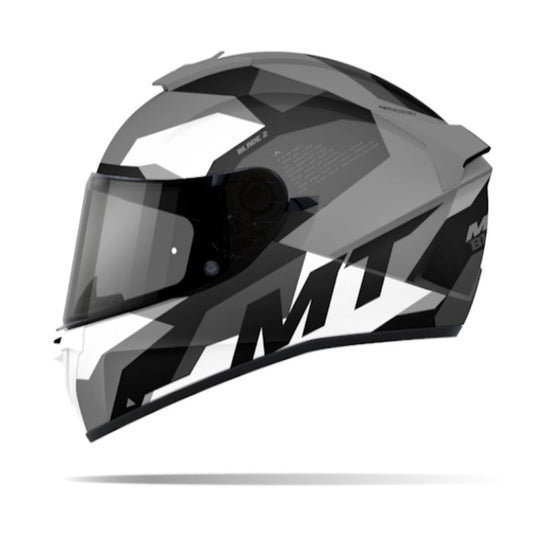 CASCO MT BLADE 2 SV FADE BLANCO GRIS