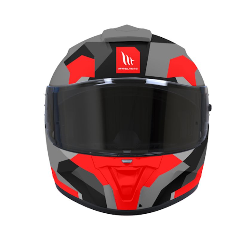CASCO MT BLADE 2 SV FADE MATE GRIS ROJO